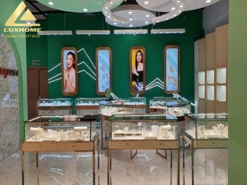 THIẾT KẾ & THI CÔNG NỘI THẤT SHOWROOM TRANG SỨC DOJI HẠ LONG