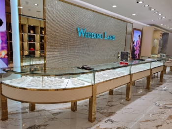 THIẾT KẾ VÀ THI CÔNG NỘI THẤT SHOWROOM TRANG SỨC DOJI QUY NHƠN